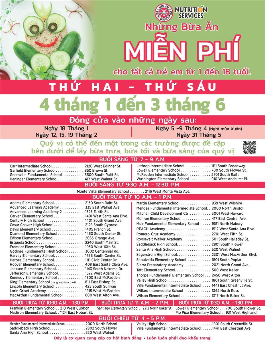 Vietnamese schedule 